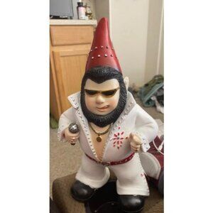 Garden Gnome Statue - Rock Singer Gnome Figurines Collectible Ornament